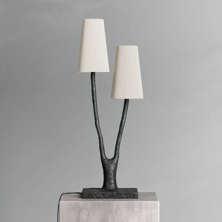 Lofer Duo Sculpted Metal Table Lamp