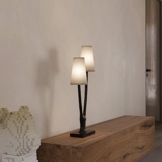 Lofer Duo Sculpted Metal Table Lamp