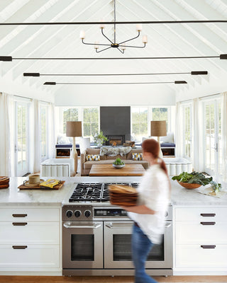 Linea Modern Brass Chandelier