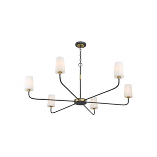 Linea Modern Brass Chandelier