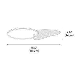 Peak Minimalist Wood Ceiling Light