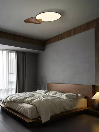 Peak Minimalist Wood Ceiling Light