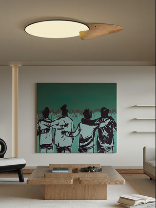 Peak Minimalist Wood Ceiling Light