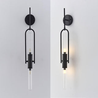 Long Arc Mid-Century Modern Glass Wall Light