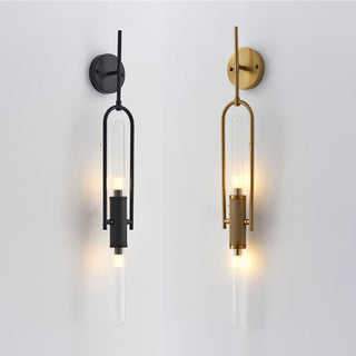 Long Arc Mid-Century Modern Glass Wall Light