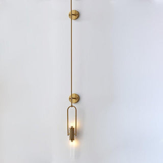 Long Arc Mid-Century Modern Glass Wall Light