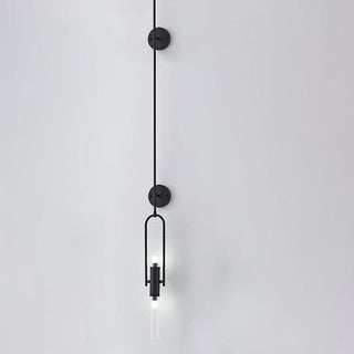 Long Arc Mid-Century Modern Glass Wall Light