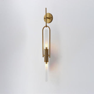Long Arc Mid-Century Modern Glass Wall Light
