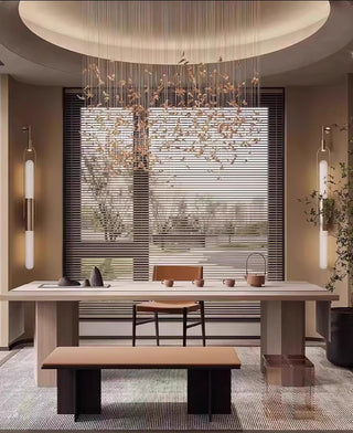 Long Arc Mid-Century Modern Glass Wall Light