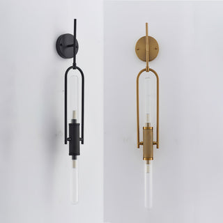 Long Arc Mid-Century Modern Glass Wall Light