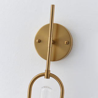 Long Arc Mid-Century Modern Glass Wall Light