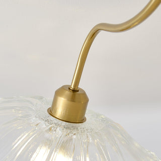 Lotus Leaf Floral Glass Ceiling Light