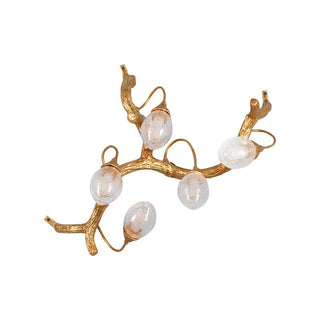 Lotus Luxury Brass Wall Light