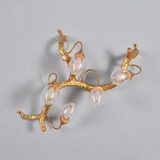Lotus Luxury Brass Wall Light