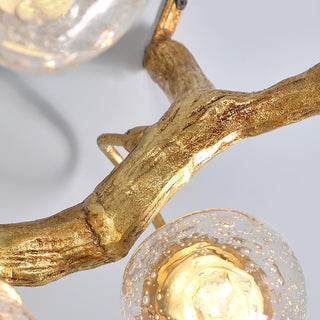 Lotus Luxury Brass Wall Light
