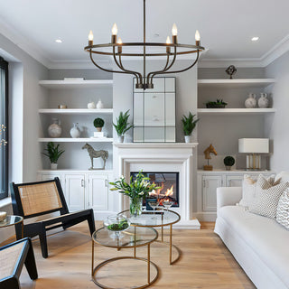 Lucerito Mid-Century Modern Iron Chandelier