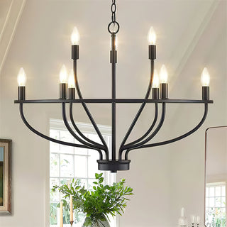 Lucerito Mid-Century Modern Iron Chandelier