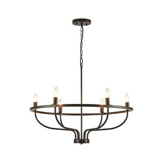 Lucerito Mid-Century Modern Iron Chandelier