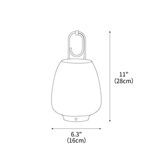 Lucia Minimalist Glass Lantern Table Light