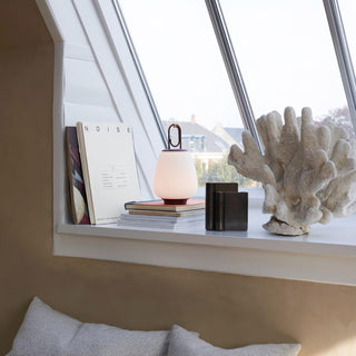 Lucia Minimalist Glass Lantern Table Light