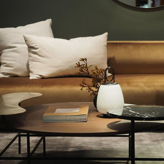 Lucia Minimalist Glass Lantern Table Light