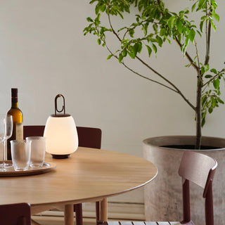 Lucia Minimalist Glass Lantern Table Light