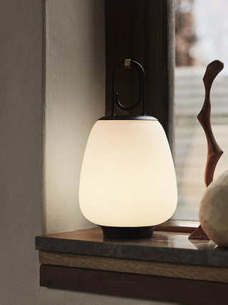 Lucia Minimalist Glass Lantern Table Light