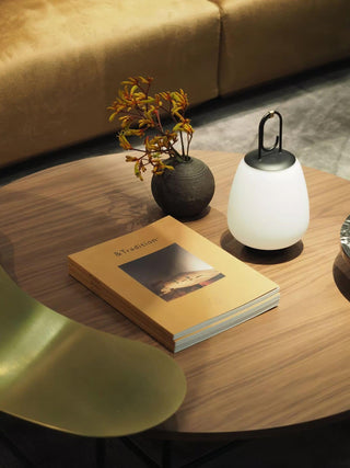 Lucia Minimalist Glass Lantern Table Light