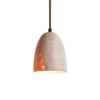 Luminary Stone Wabi-Sabi Travertine Pendant Light