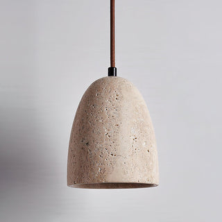 Luminary Stone Wabi-Sabi Travertine Pendant Light