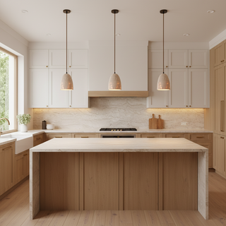 Luminary Stone Wabi-Sabi Travertine Pendant Light