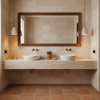 Luminary Stone Wabi-Sabi Travertine Pendant Light