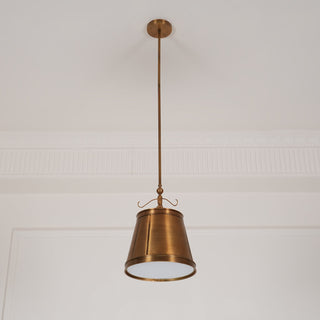 Lumley Industrial Brass Pendant Light