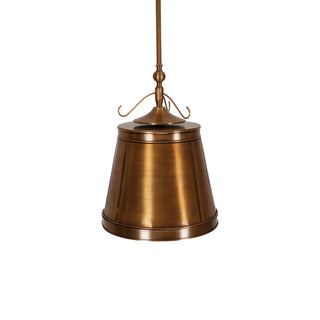 Lumley Industrial Brass Pendant Light