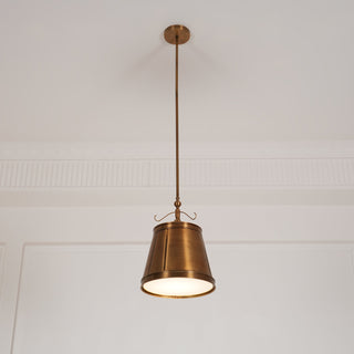 Lumley Industrial Brass Pendant Light