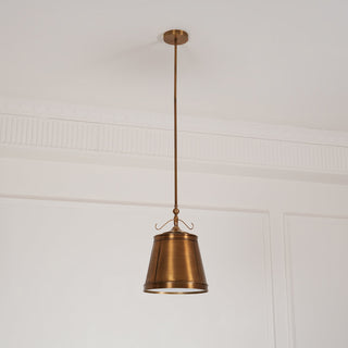 Lumley Industrial Brass Pendant Light