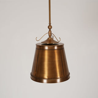 Lumley Industrial Brass Pendant Light