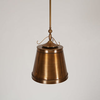 Lumley Industrial Brass Pendant Light