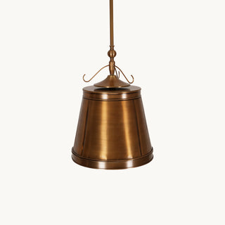 Lumley Industrial Brass Pendant Light