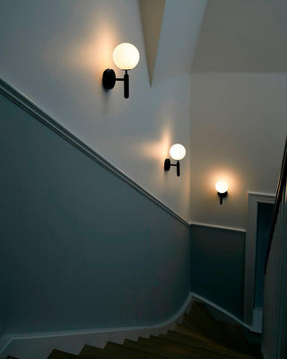 Luna Orb Elegant Glass Wall Light