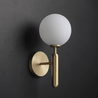 Luna Orb Elegant Glass Wall Light