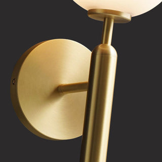 Luna Orb Elegant Glass Wall Light
