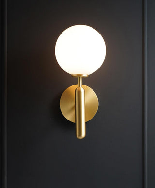 Luna Orb Elegant Glass Wall Light