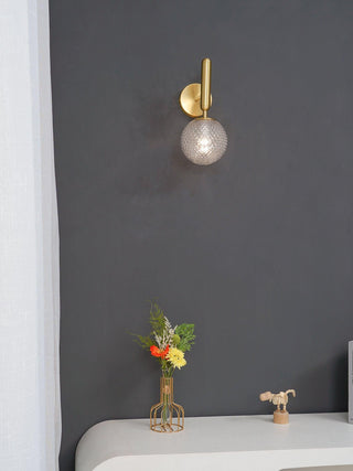 Luna Orb Elegant Glass Wall Light