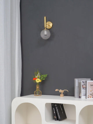 Luna Orb Elegant Glass Wall Light