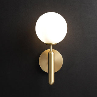 Luna Orb Elegant Glass Wall Light