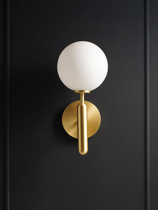 Luna Orb Elegant Glass Wall Light