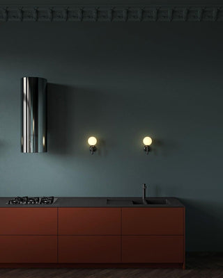 Luna Orb Elegant Glass Wall Light