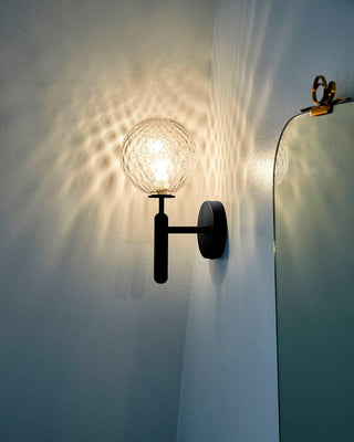 Luna Orb Elegant Glass Wall Light