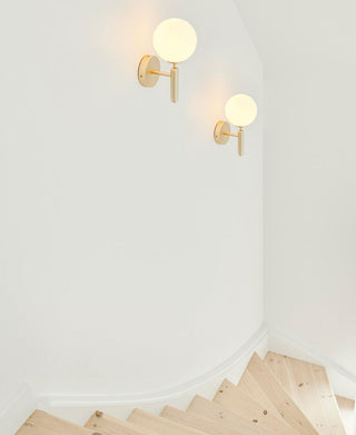 Luna Orb Elegant Glass Wall Light